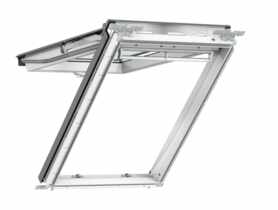 Okno elektryczne GPU 006621A drewniano-poliuretanowe klapowo-obrotowe, 78x140 cm VELUX