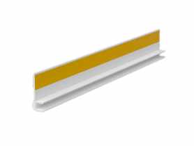 Listwa PVC przyokienna, dylatacyjna, tynkarska bez uszczelki BP12 MINI BU L300 6/3 biały BELLA-PLAST