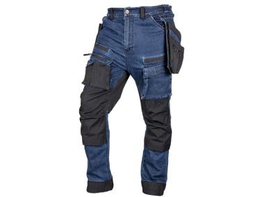 Zdjęcie: Spodnie robocze Denim, wzmocnienia Cordura, odpinane kieszenie kaburowe, rozmiar L NEO TOOLS