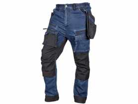 Spodnie robocze Denim, wzmocnienia Cordura, odpinane kieszenie kaburowe, rozmiar L NEO TOOLS