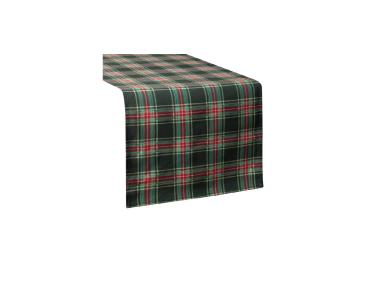 Zdjęcie: Bieżnik świąteczny Aurora 40x180 cm zielono-czerwony EUROFIRANY