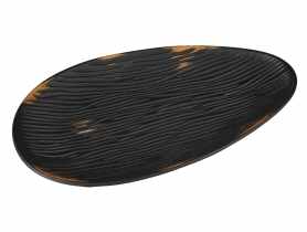 Dekoracja Kongo 40x22x2,5 cm MDF czarny UNIGLOB