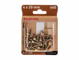 Wkręt utwardzany do drewna 4x20 mm blister 40 szt. KOELNER