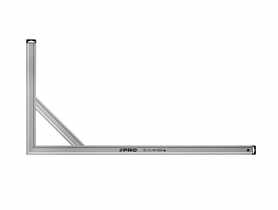 Kątownica anodowana bez wskaźników ze wzmocnieniem 60x120 cm PRO