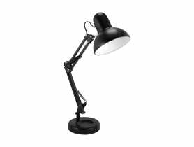Lampka biurkowa Grafen E27 kolor czarny max 40 W STRUHM