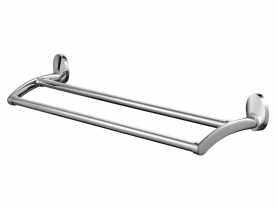 Wieszak kąpielowy Emotion podwieszany 61 cm chrom-satyna-nikiel biały BISK