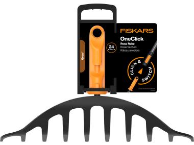 Zdjęcie: Grabie do róż, głowica One Click FISKARS