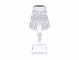 Lampka stołowa SMD LED Dabi Crystal WW CW kolor przezroczysty max 0,7 W STRUHM