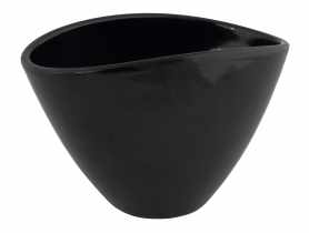 Osłonka doniczkowa Owal 405 - 26 cm czarna CERMAX