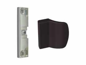 Zatrzask drzwi balkonowych MD z uchwytem brązowym METRO