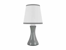 Lampka stołowa Polina E14 kolor szary max 15 W STRUHM