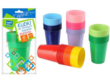 Zdjęcie: Kubki do napojów zimnych 6 szt Rainbow RAVI