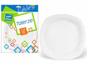 Talerze jednorazowe 22 cm RAVI