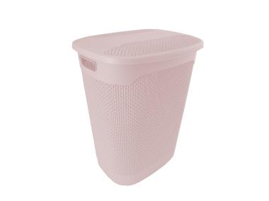 Zdjęcie: Kosz na pranie Thore 60 L różowy KEEEPER