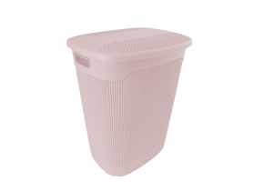 Kosz na pranie Thore 60 L różowy KEEEPER