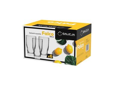 Zdjęcie: Komplet szklanek wysokich Falco 440 ml - 6 szt. GALICJA