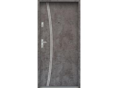 Zdjęcie: Drzwi wejściowe do mieszkań Bastion R-61 Beton ołówkowy 90 cm prawe ODO KR CENTER