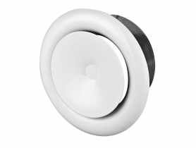 Anemostat metalowy nawiewny 80 mm biały AWENTA