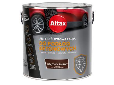 Zdjęcie: Farba do podłóg betonowych 2,5 L brązowy półmat ALTAX