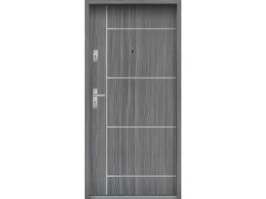 Zdjęcie: Drzwi wejściowe do mieszkań Bastion A-65 Mokka 80 cm prawe OSPŁ KR CENTER