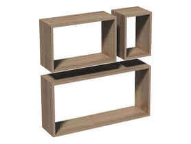 Półka modułowa prostokątna FRS 1 dąb sonoma 600x380x170 mm VELANO