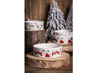 Zdjęcie: Miska dla psa 15x5 cm 460 ml dekoracja xmas dogs C ALTOM DESIGN