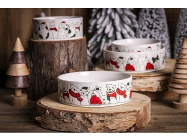 Zdjęcie: Miska dla psa 15x5 cm 460 ml dekoracja xmas dogs C ALTOM DESIGN