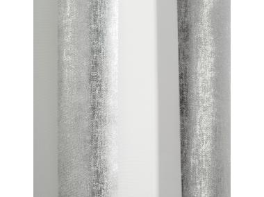 Zdjęcie: Zasłona Sofia 140x250 cm biało-srebrna na przelotkach EUROFIRANY