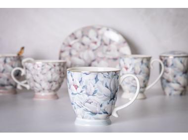 Zdjęcie: Filiżanka jumbo Magnolia błękitna na stopce 420 ml ALTOM DESIGN