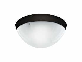 Plafoniera hermetyczna z czujnikiem ruchu Aqua Dolunay Black S 60W E27 HOROZ