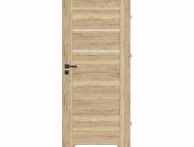 Drzwi wewnętrzne Seres 80P dąb halifax, mleczna szyba, podcięcie NAWADOOR