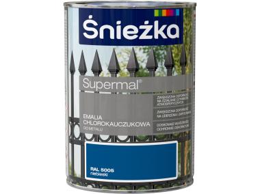Zdjęcie: Emalia chlorok niebieski RAL5005 0,9L ŚNIEŻKA