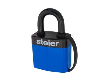 Zdjęcie: Kłódka Steier KW-40 stalowa PCV powlekana METRO