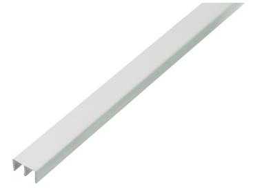 Zdjęcie: Profil prowadzacy górny PVC biały 2000x6,5x10x16 mm ALBERTS