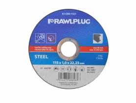 Ściernice korundowe do cięcia stali 115x1,0x22,23 mm 25 szt. RAWLPLUG