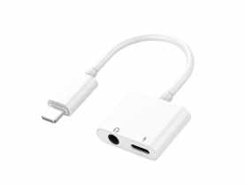 Adapter Lightning 2w1 Port ładowania + słuchawki 3,5 mm VA0002 VAYOX