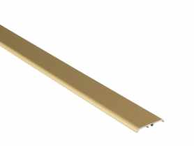 Listwa ochronna aluminiowa wcisk płaski owalny  35 mm 1,80 m złoty CEZAR