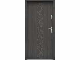 Drzwi wejściowe do mieszkań Bastion N-53 Wenge deska 90 cm lewe ODO KR CENTER