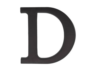 Zdjęcie: Litera "D" plastikowa czarna 90 mm METRO