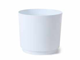 Osłonka doniczkowa Aura 22,5 cm biała LAMELA PLASTIC