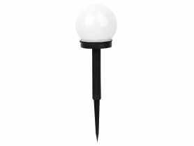 Lampa solarna LED Kula 10 cm biała SANICO