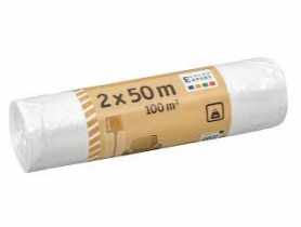 Folia malarska HDPE 7 µm 2 x 50 m przezroczysta CIRET