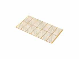 Podkładki antypoślizgowe białe 20x44 mm METRO