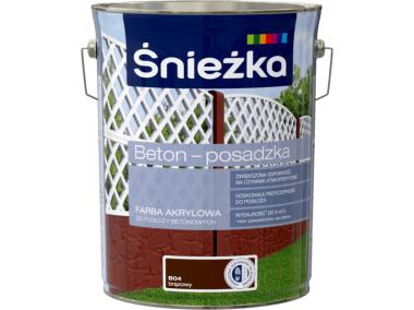 Zdjęcie: Farba akrylowa beton posadzka brąz 5L ŚNIEŻKA