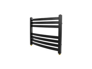 Zdjęcie: Grzejnik łazienkowy PSB Lupo 41,5 x 53 cm 240 W czarny grafit RADECO