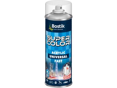 Zdjęcie: Lakier akrylowy ogólnego zastosowania Super Color Acrylic Universal Fast bezbarwny 400 ml BOSTIK