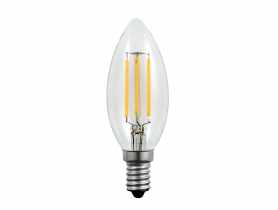 Żarówka dekoracyjna C37 E14 4 W clear POLUX