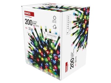 Zdjęcie: Lampki choinkowe 200 LED 10 m IP20 multikolor EMOS