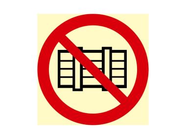 Zdjęcie: Oznaczenie "Nie zastawiać" 15x15 cm METRO