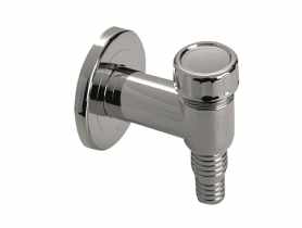 Przyłącze do pralki lub zmywarki nadtynkowy z kulką i odejściem 32 mm chrom MCALPINE